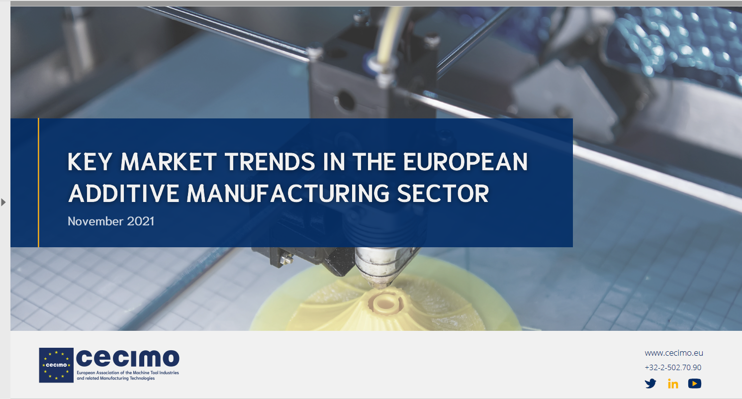 Key market trends in the European Additive Manufacturing Sector – Fall 2021 Edition